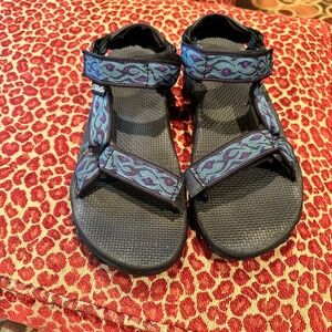 Teva Hurricane Hiking Sandals Blue Women's 9